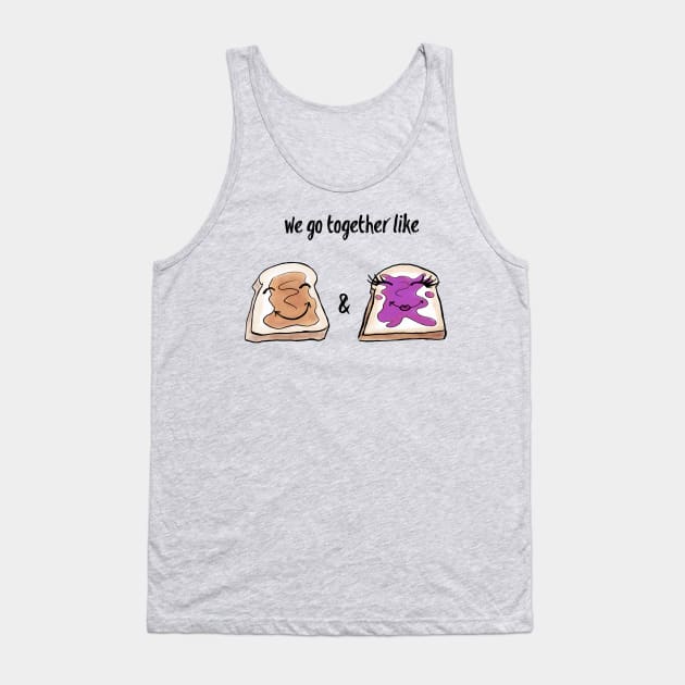 PB & J Peanut Butter and Jelly Lovers Tank Top by pepekauai